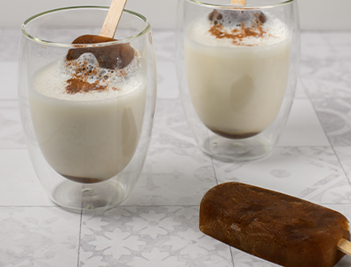 Latte ice pops