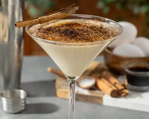 Mocktail estilo crème brûlée