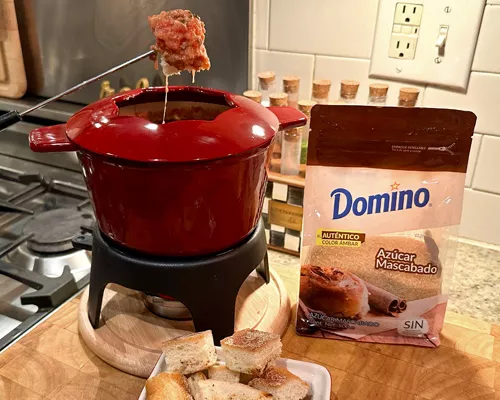 Fondue de tomate y queso