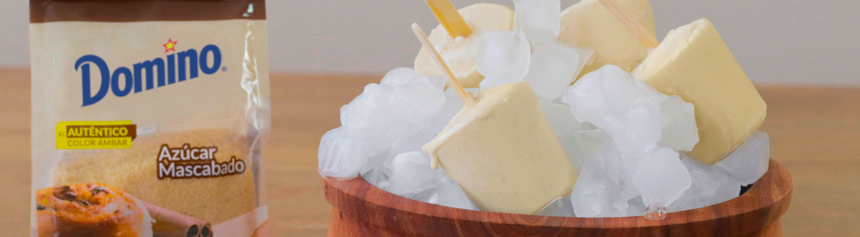 Congeladas de rompope y ron