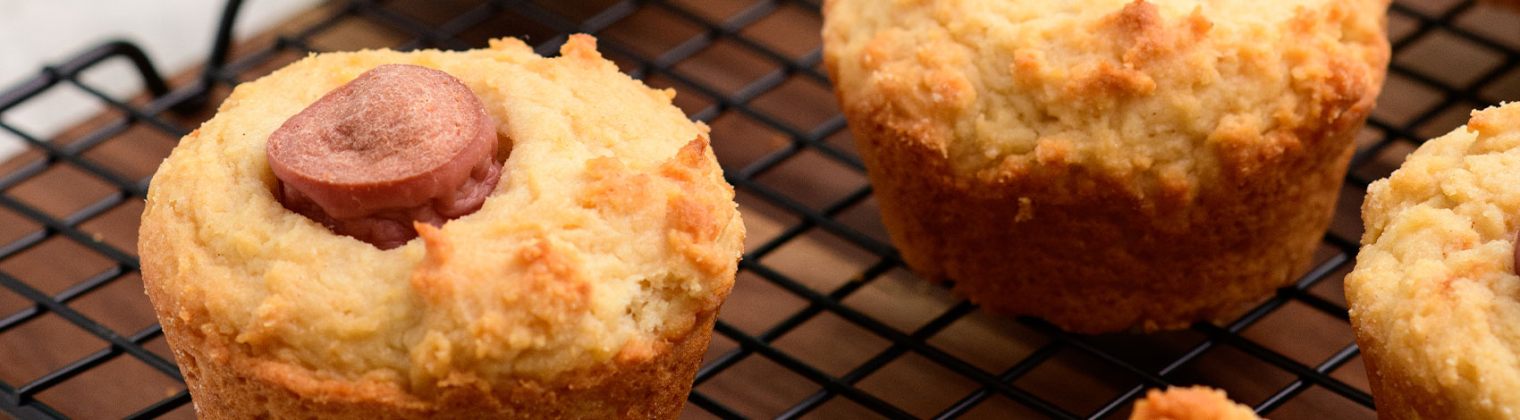 Corn dog muffins