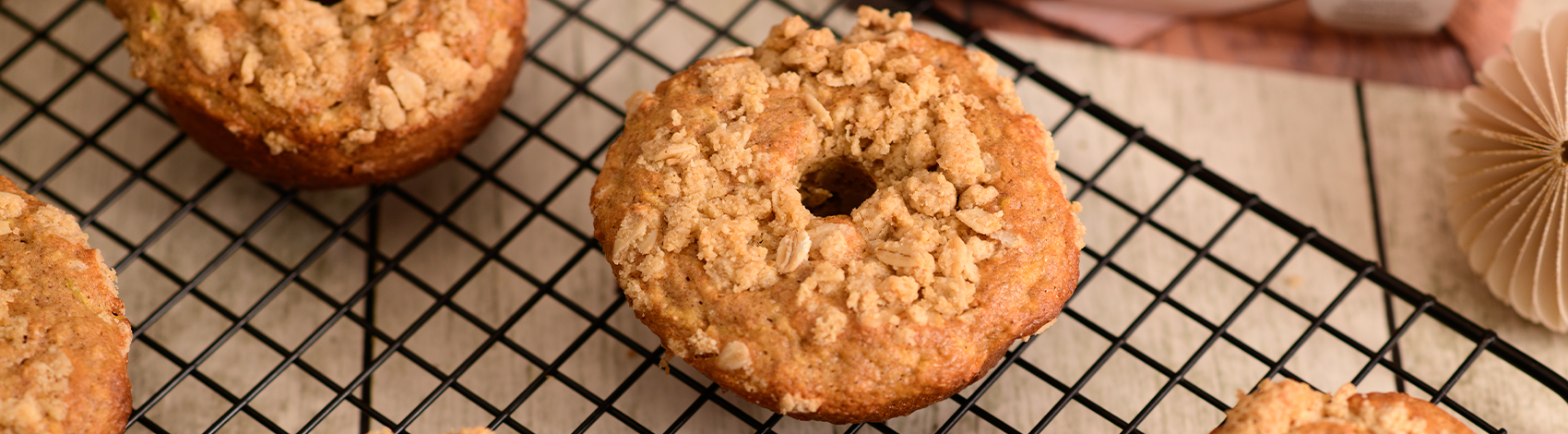 Donas de manzana y canela