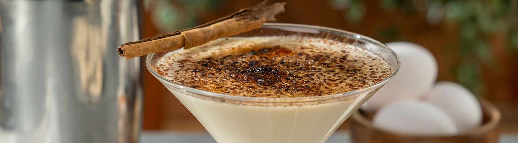 Mocktail estilo crème brûlée