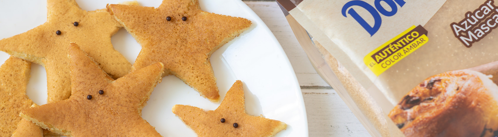 Mini pancakes de estrella