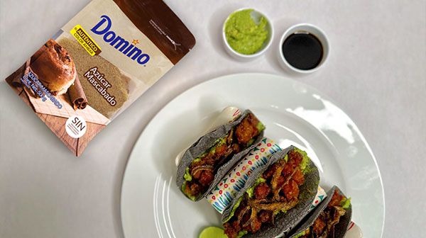 Tacos de chicharrón de atún