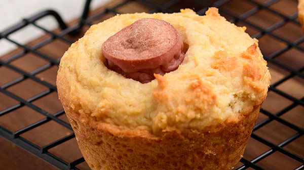 Corn dog muffins