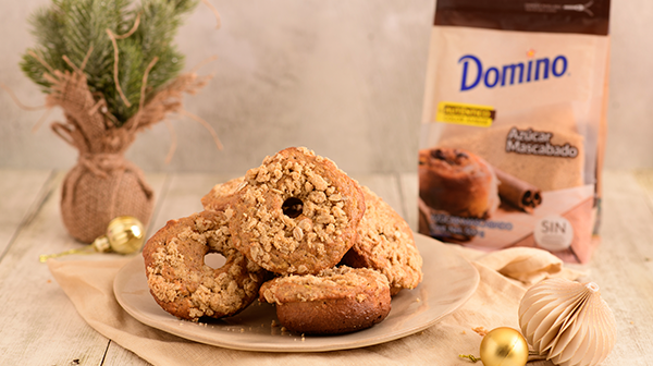 Donas de manzana y canela