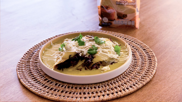 Enchiladas de Jamaica estilo suizas