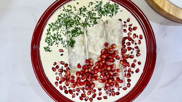 Enchiladas en nogada