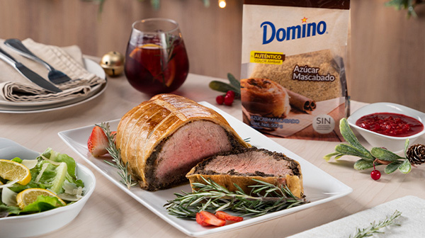 Filete Wellington en Salsa de Frutos Rojos
