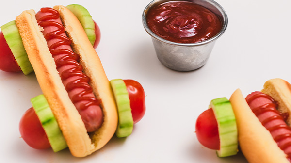 Hot dogs Go Kart con catsup casera