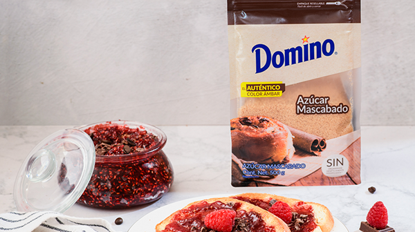 Jalea de frambuesa con chocolate y café