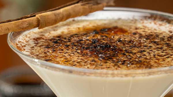 Mocktail estilo crème brûlée