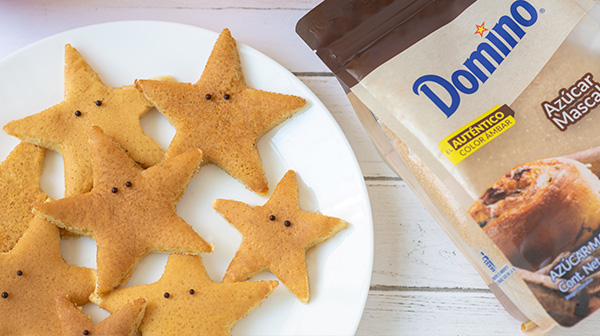 Mini pancakes de estrella