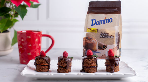 Mini Pasteles de arándano y chocolate