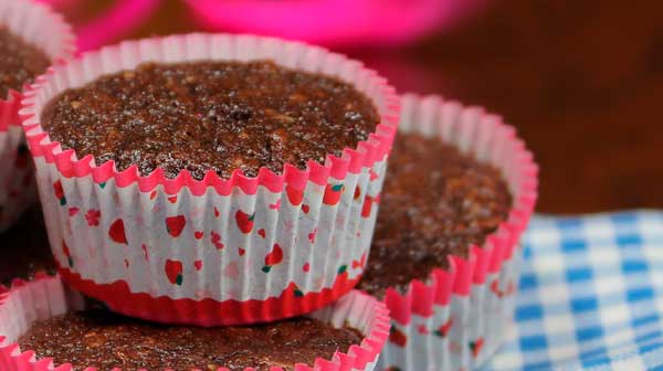 Muffins veganos de chocolate y almendras