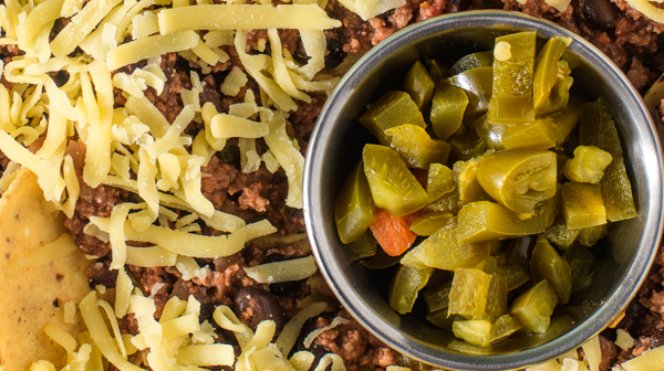 Nachos con chili de carne