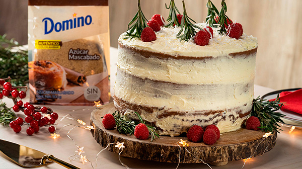 Pastel de Chocolate Navideño en Licuadora