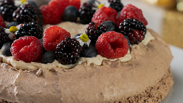 Pavlova de chocolate