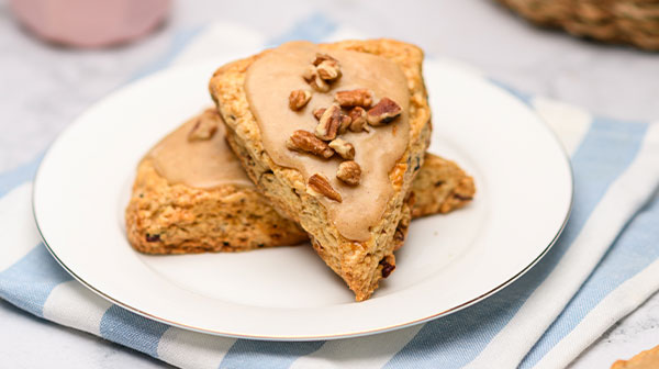Scones de café y nuez