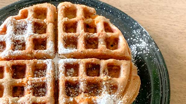 Waffles de zanahoria