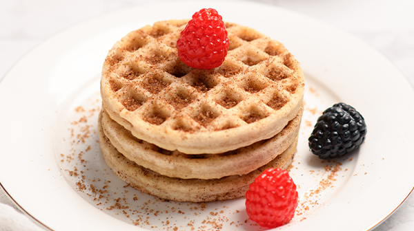 Waffles sabor churros