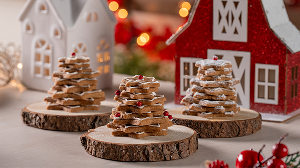 Arbolito navideño de galletas