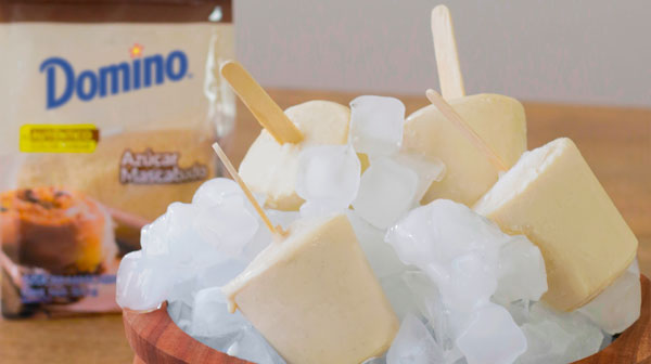 Congeladas de rompope y ron