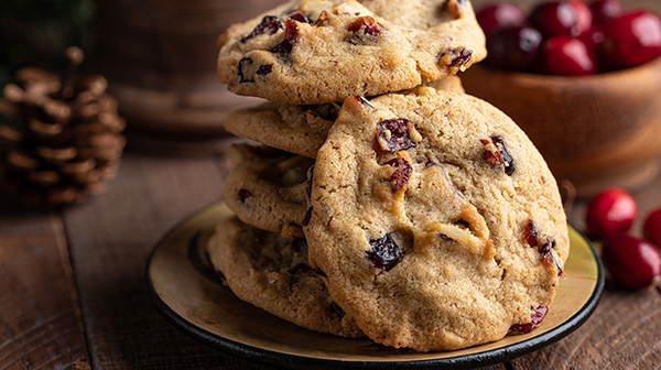 Galletas de arándanos con avena y plátano