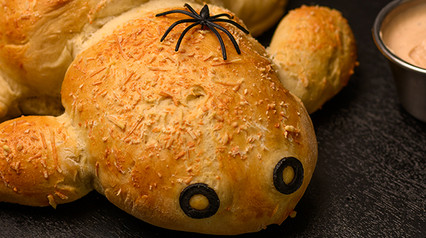 Pan araña con dip picante