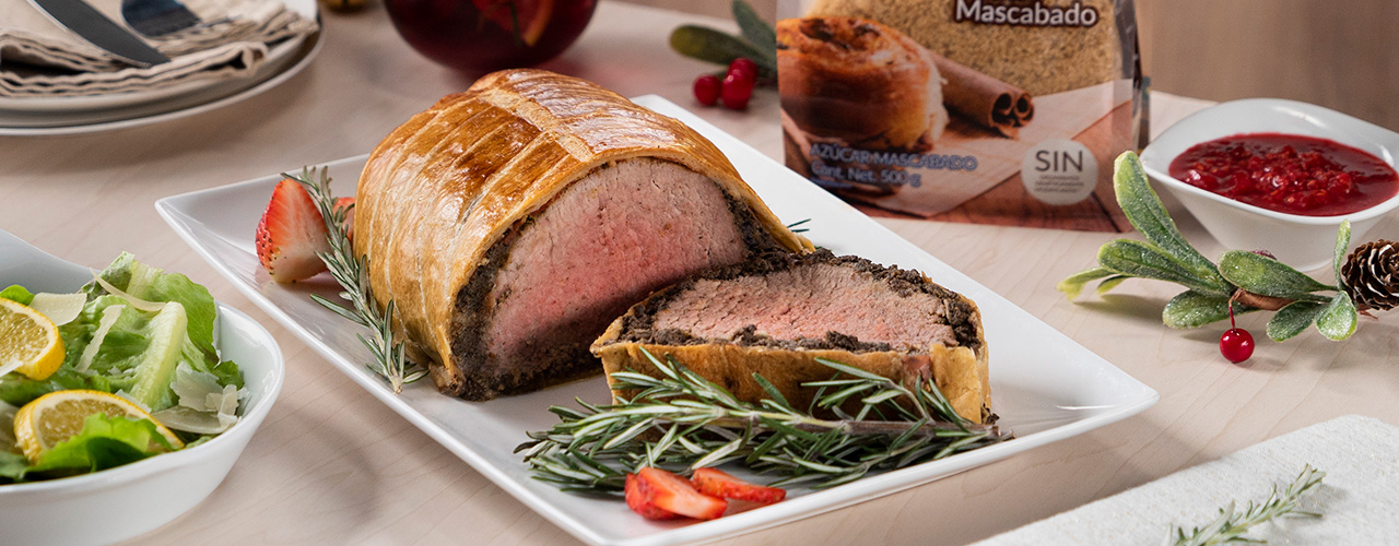 Filete Wellington en Salsa de Frutos Rojos