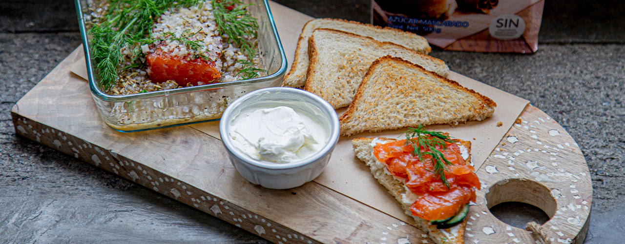 Gravlax de salmón - comparación