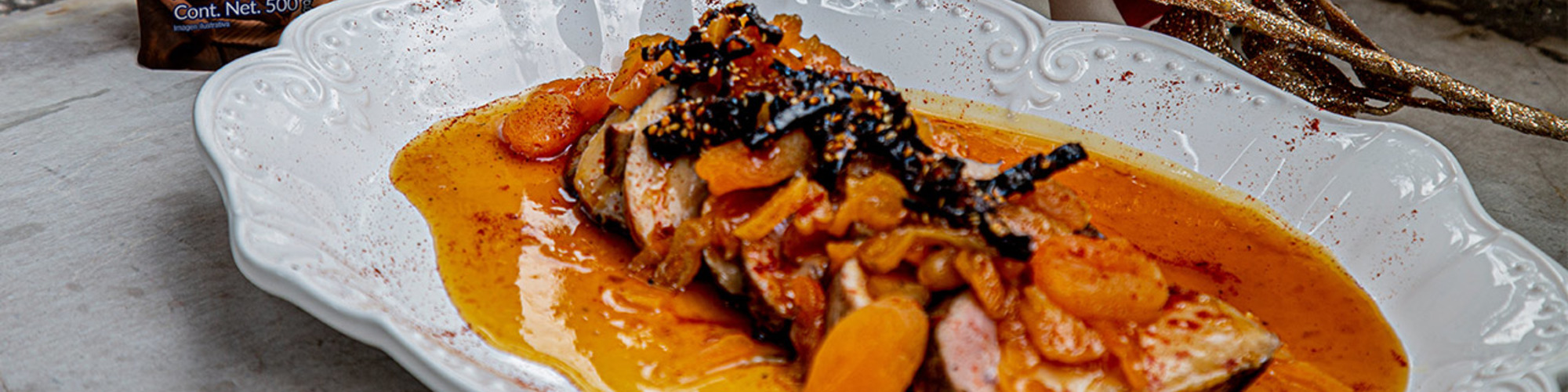 Lomo en salsa de chabacano