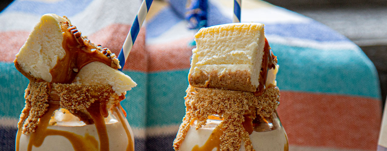 Malteada de Cheesecake Con Caramelo - comparación