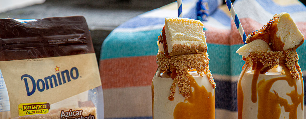 Malteada de Cheesecake Con Caramelo