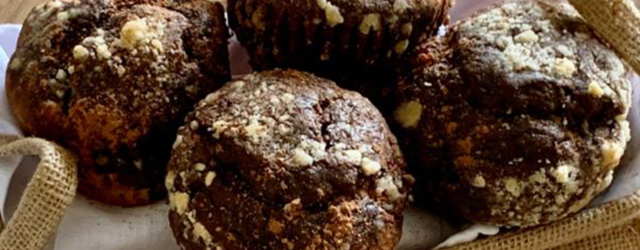 Muffins de calabaza y cocoa - comparación