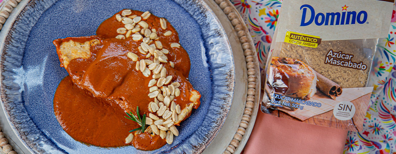 Pollo encacahuatado - comparación