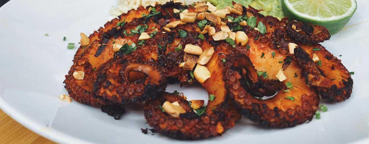 Pulpo a las brasas - comparación