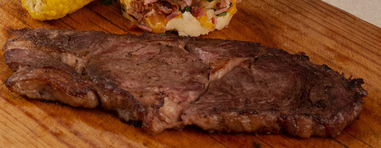 Ribeye con costra de café - comparación