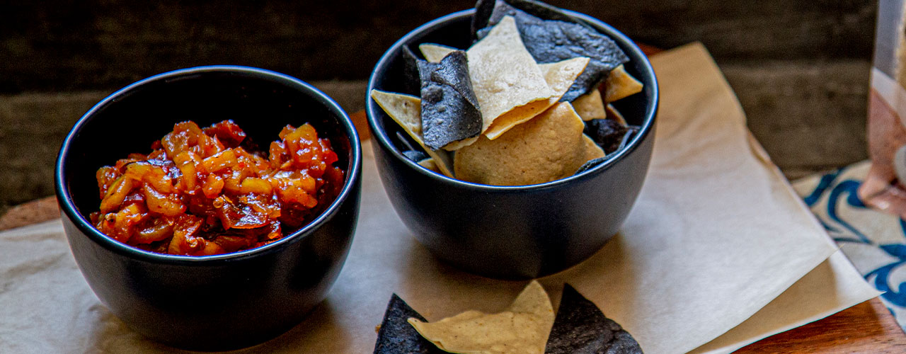 Salsa de piña al chipotle - comparación