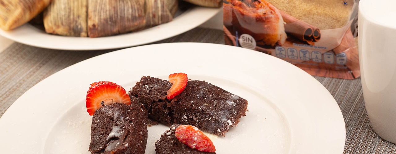 Tamal de chocolate amargo - comparación