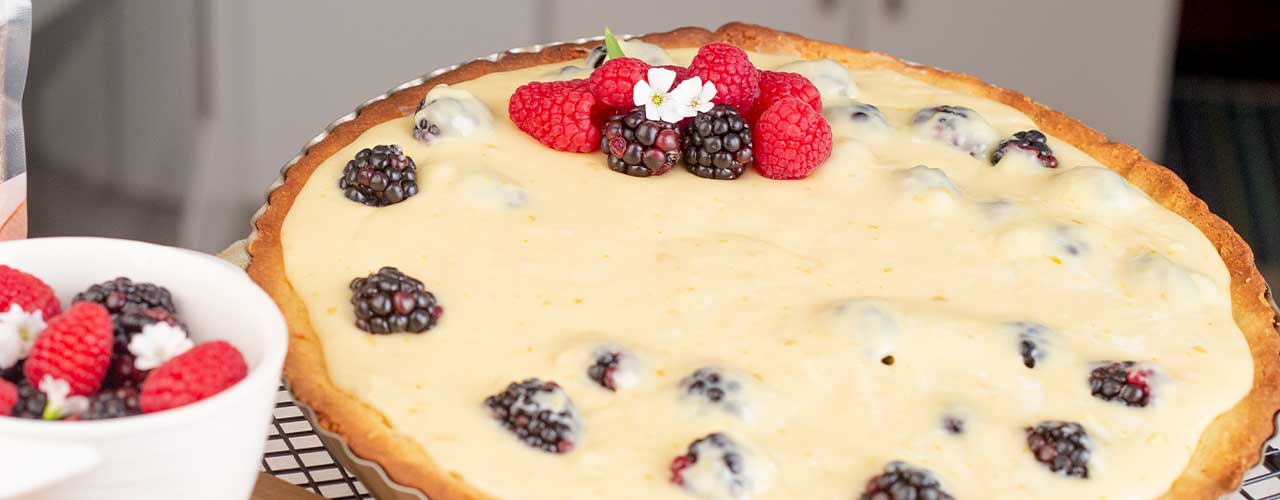 Tarta de zarzamoras y chocolate blanco - comparación