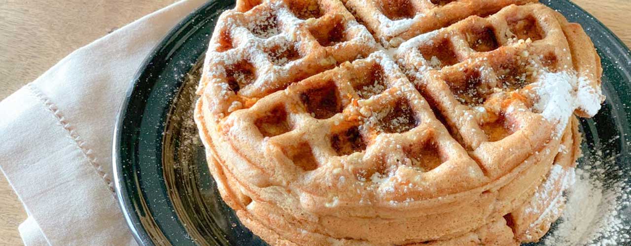 Waffles de zanahoria - comparación
