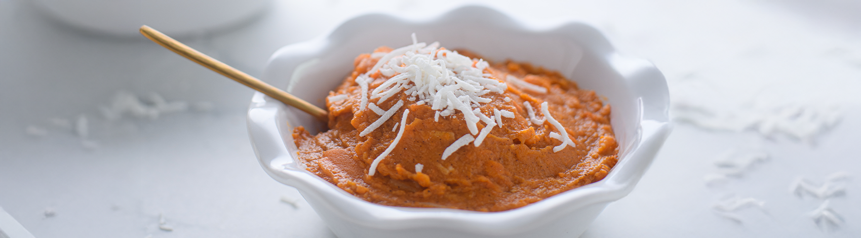 Pudín atropellado de camote