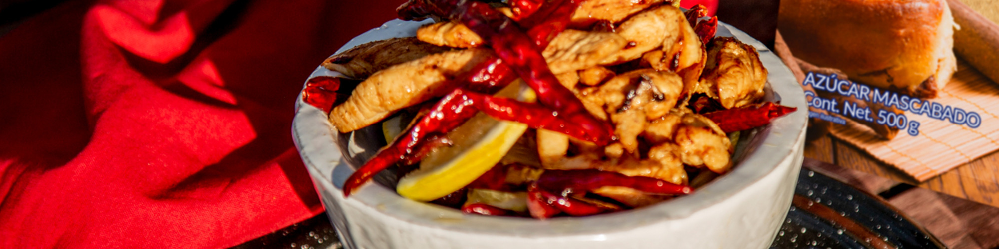 Pechugas de pollo con salsa de naranja y mezcal - comparación